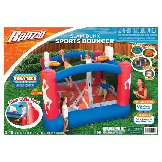 Banzai® Inflatable Slam Dunk Sports Bouncer™ Outdoor Toy